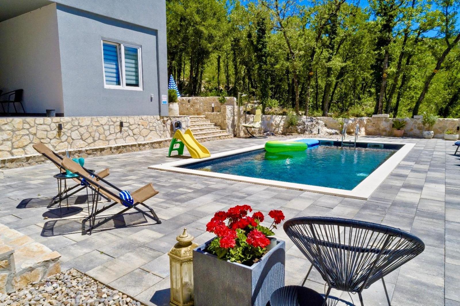 Luxury Villa Andrea Vrzika In Forest Near The Sea Zagvozd Екстериор снимка