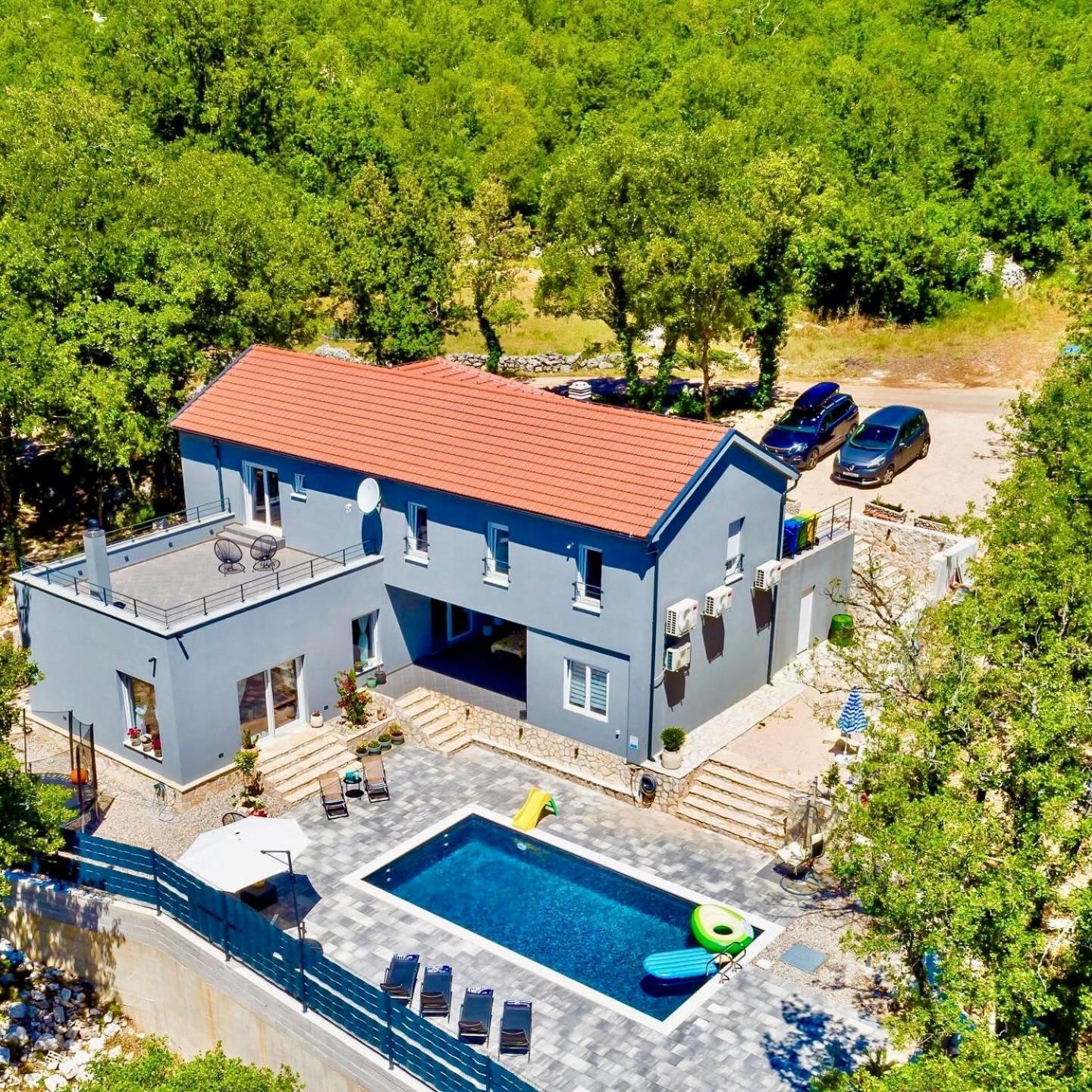 Luxury Villa Andrea Vrzika In Forest Near The Sea Zagvozd Екстериор снимка